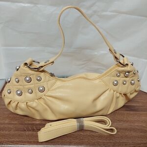 Gerolamo Soft Butter Yellow Dumpling  with Pearl Accents Bag